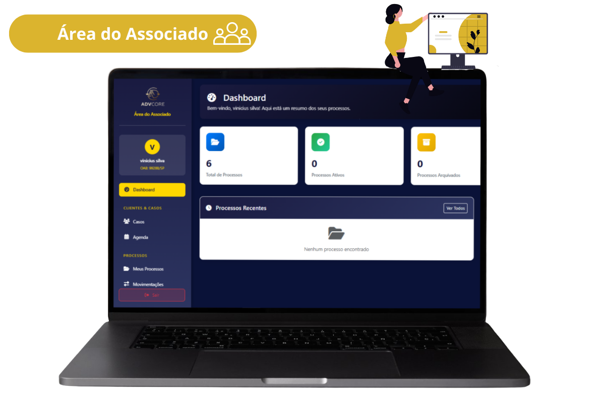Área de Associados da Advcore