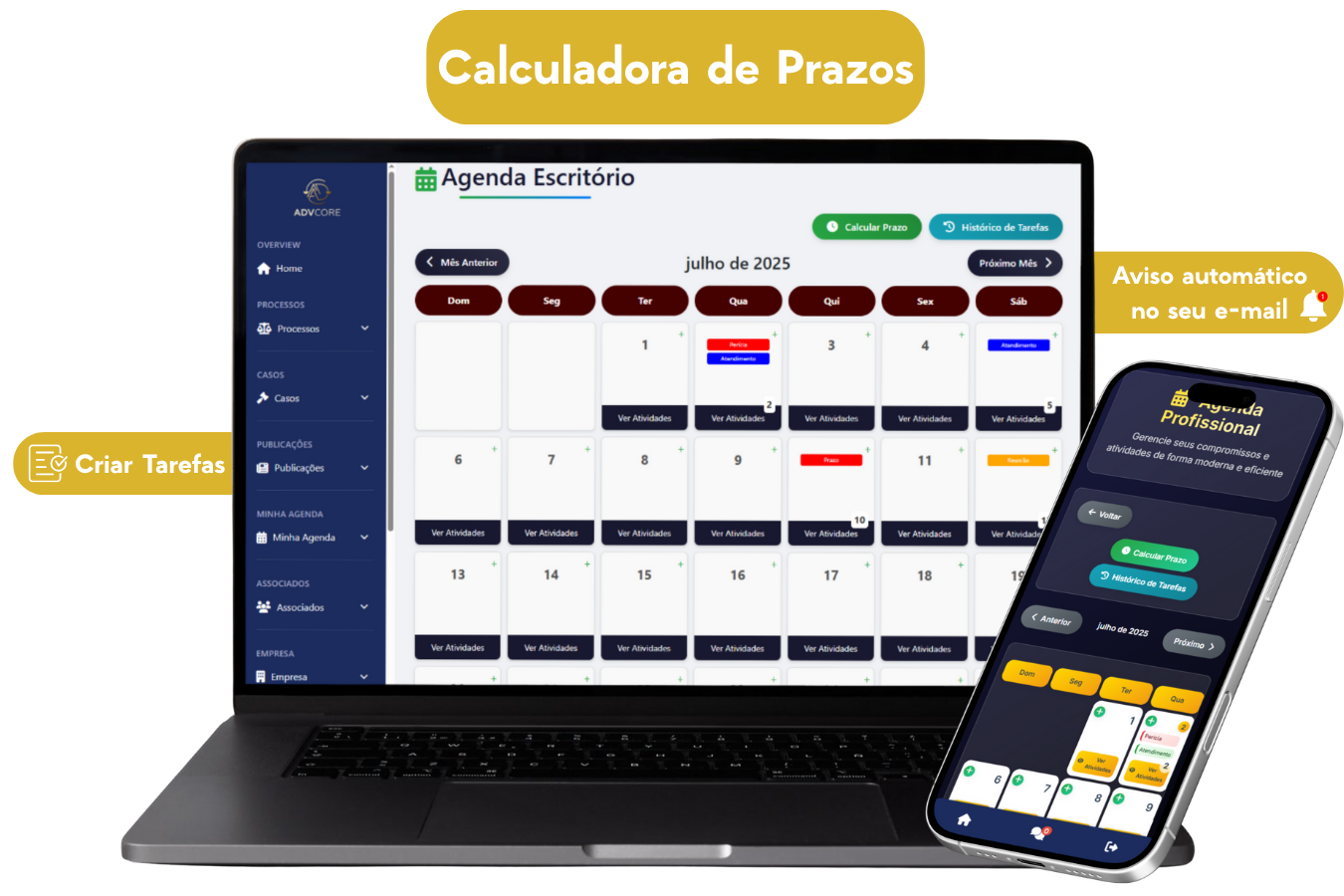 Ilustração de Monitoramento de Processos
